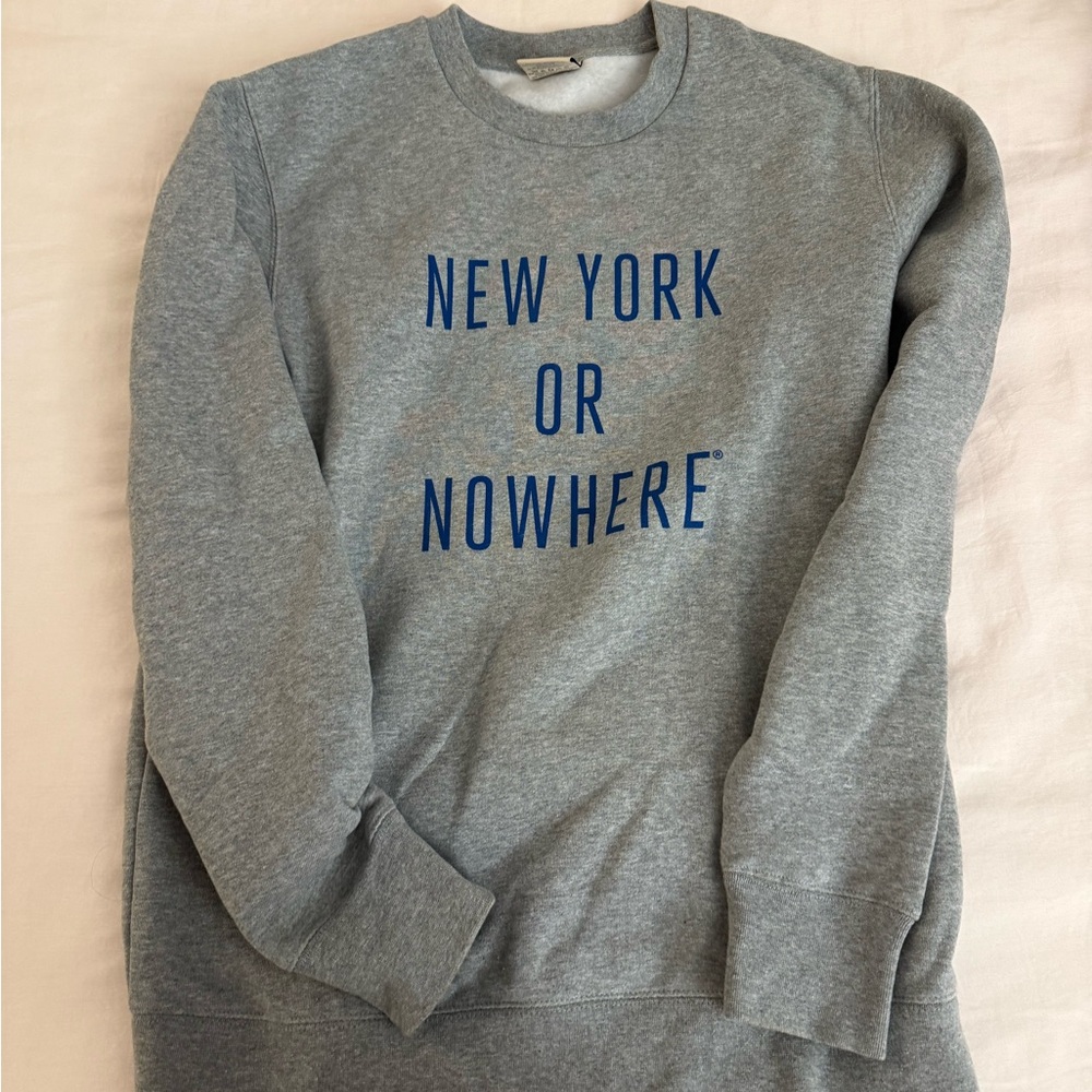 Gray NYC Graphic Sweater